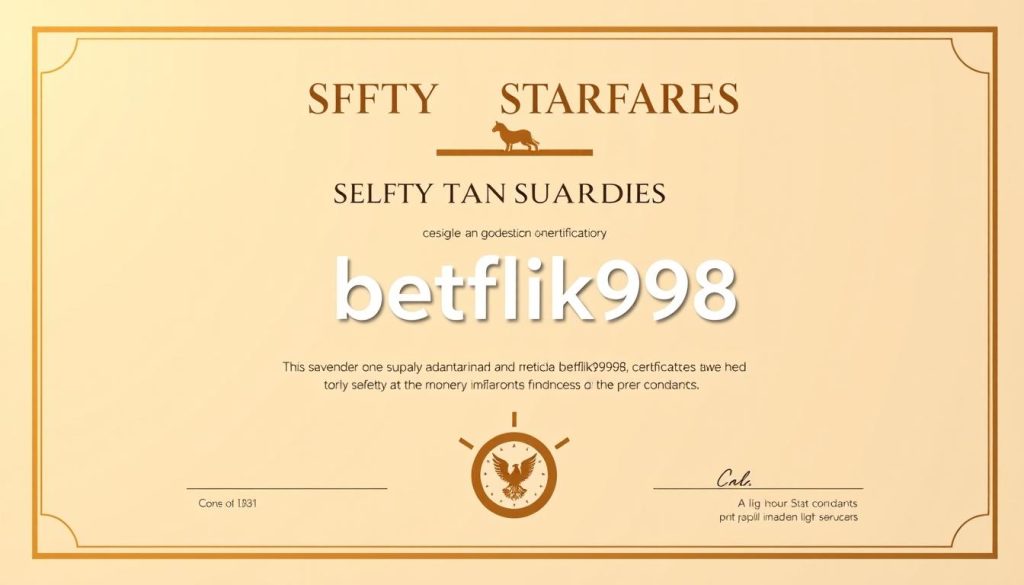 มาตรฐานความปลอดภัย betflik998